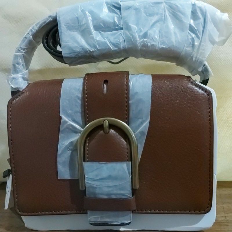 Tas Selempang Warna Coklat Mewah "Merk Fossil" - ORIGINAL