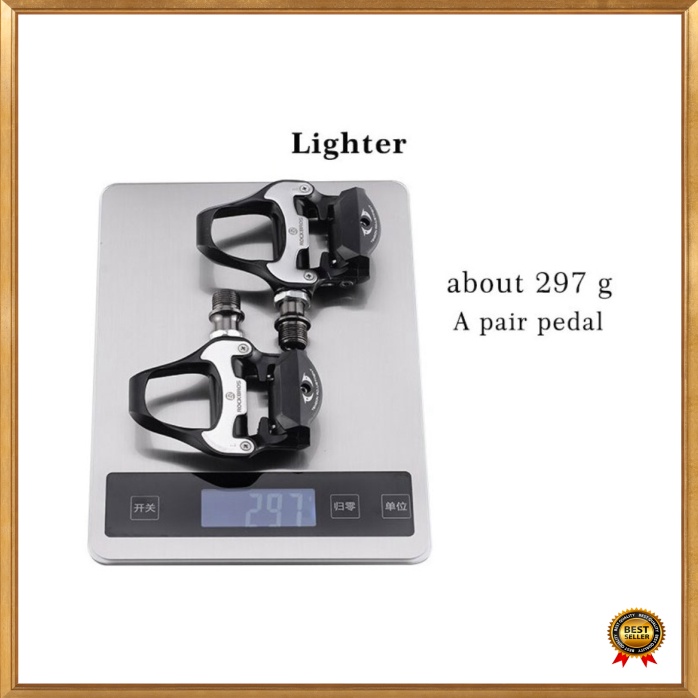 Unik Rockbros Kunci Sepatu Pedal Sepeda Self-locking Pedal Ultralight 2PCS - SPD-SL - Silver Diskon
