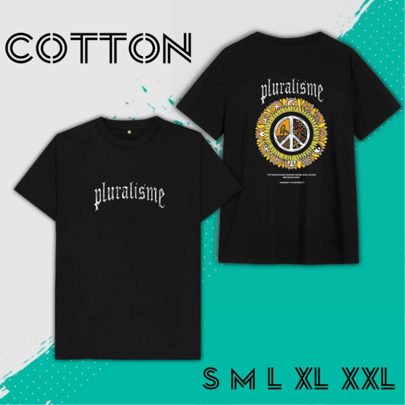 KAOS PLURALISME AGAMA T-shirt PLURALISME TOLERANSI BERAGAMA TETAP SAMA Baju Unisex