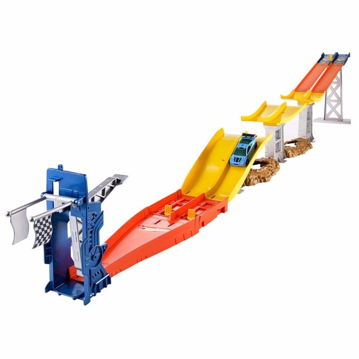 Car Hot Wheels Super Start Jump Race. Mainan Mobil Track Meluncur