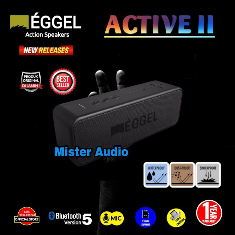 EGGEL ACTIVE 2 / ACTIVE 2 Portable Bluetooth Speaker Original