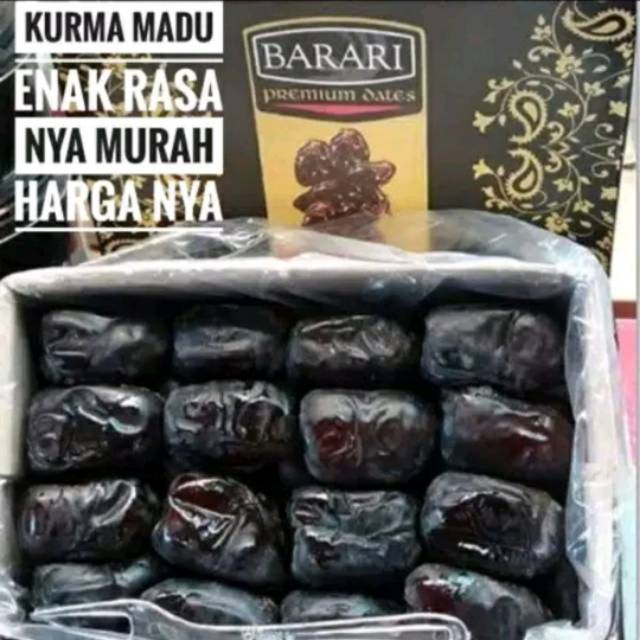 

Kurma Bam Barari Tebal Lembut Korma Iran Barrari Mazafati Dates