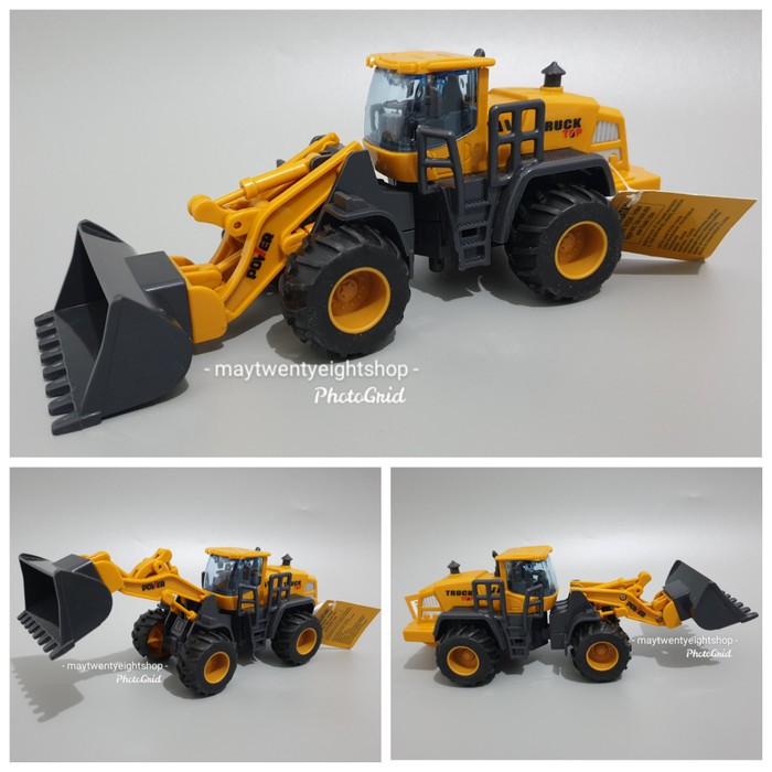 Mainan Anak Mobil Toys Kingdom Cruzer Diecast Wheel Loader Truck / Mainan Truk Konstruksi / Diecast