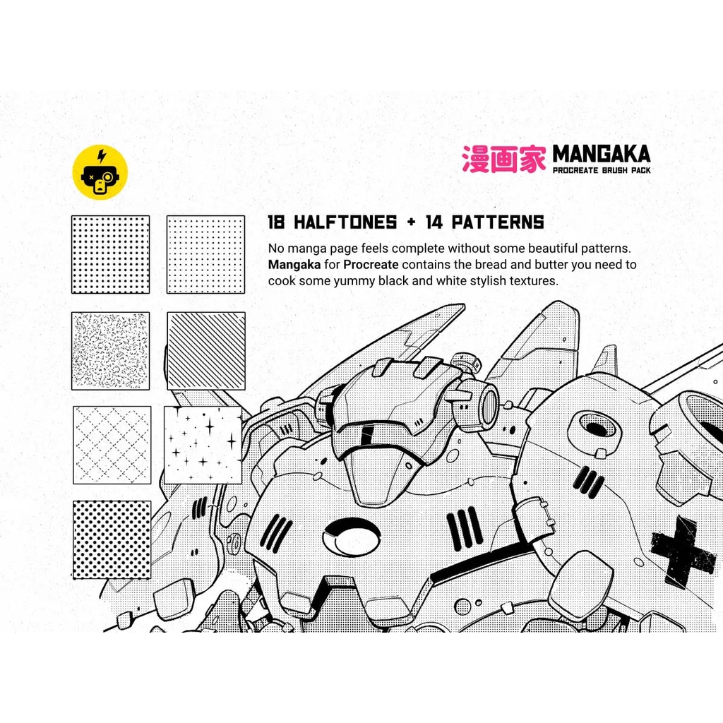 Procreate Brush - Mangaka Procreate Illustration Kit