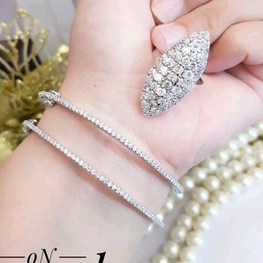 Xuping Set Perhiasan Wanita Silver 219228