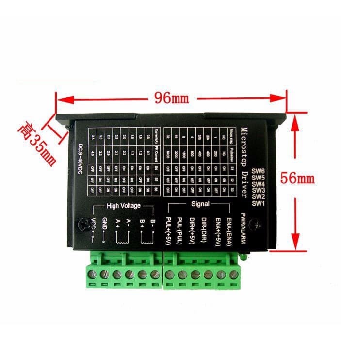 CNC TB6600 0.2 4A 9~42V CNC Controller Stepper Motor Driver Nema 17