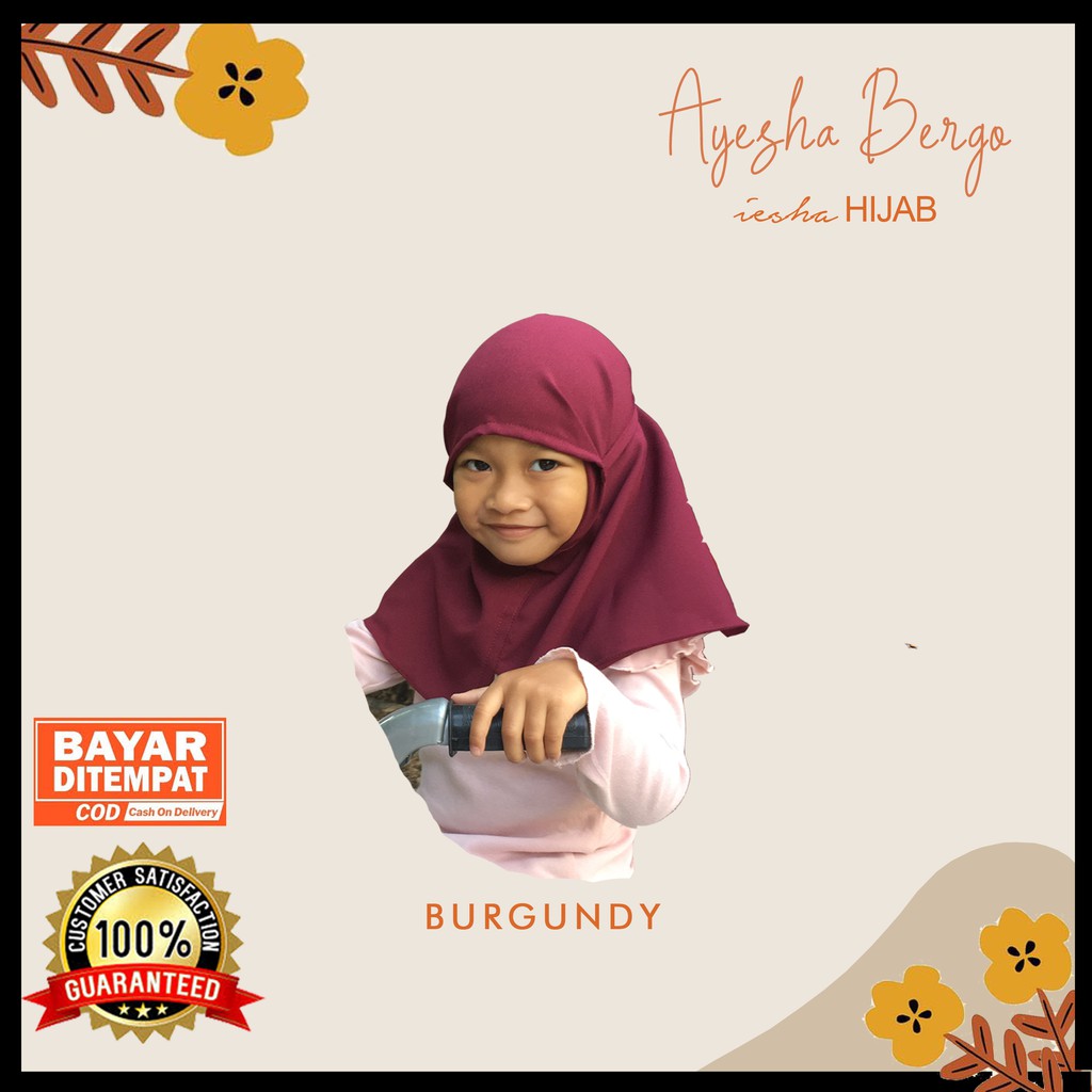 JILBAB ANAK,BAYI,HIJAB ANAK,BERGO ANAK,BERGO BAYI,JILBAB INSTAN BAYI,BURGUNDY,COD