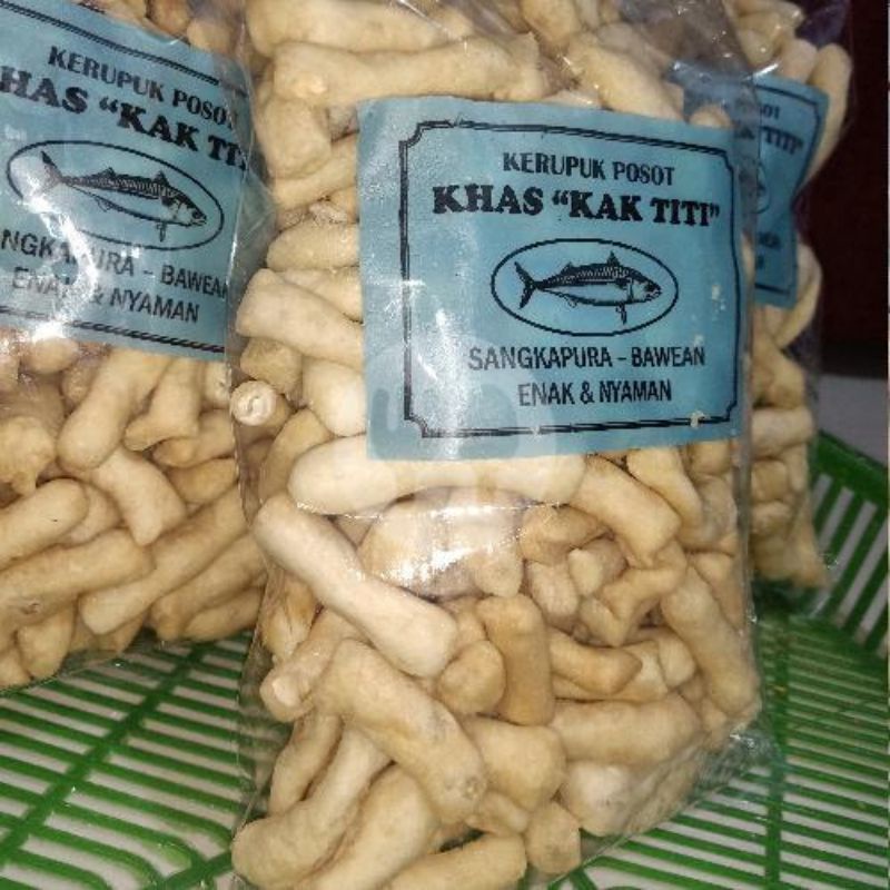 

krupuk posot-posot ikan tongkol Bawean murah