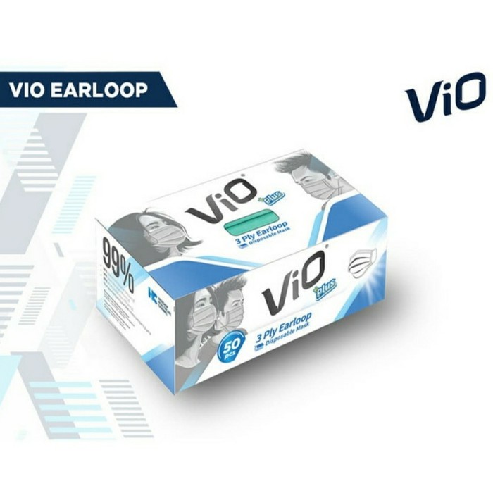 MASKER VIO EARLOOP 3PLY ISI 50PCS