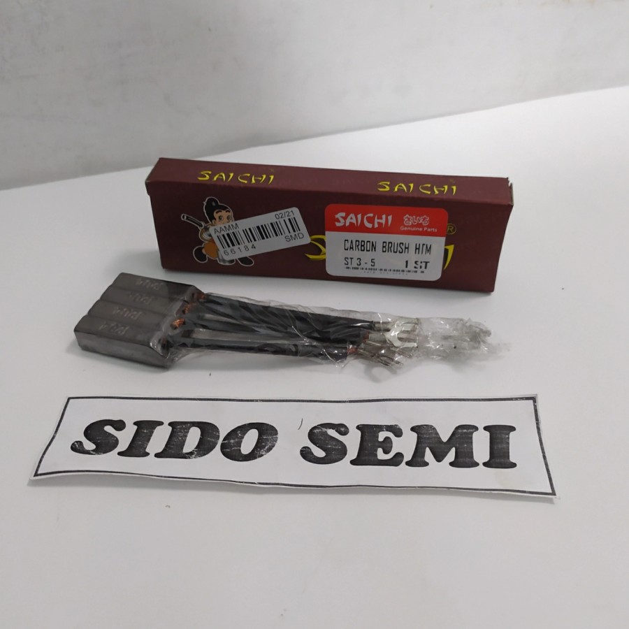 

Carbon Brush ST3-5 Hitam Saichi