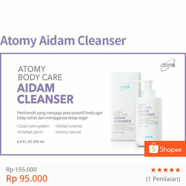 aidam cleanser Miss v & Mr. P - CLEANSER HERBAL ATOMY KOREA | 200ml ORIGINAL ATOMY KOREA