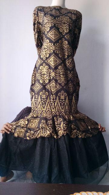 Zola_batik Batik Couple Gamis Mermaid Pinilih Duyung