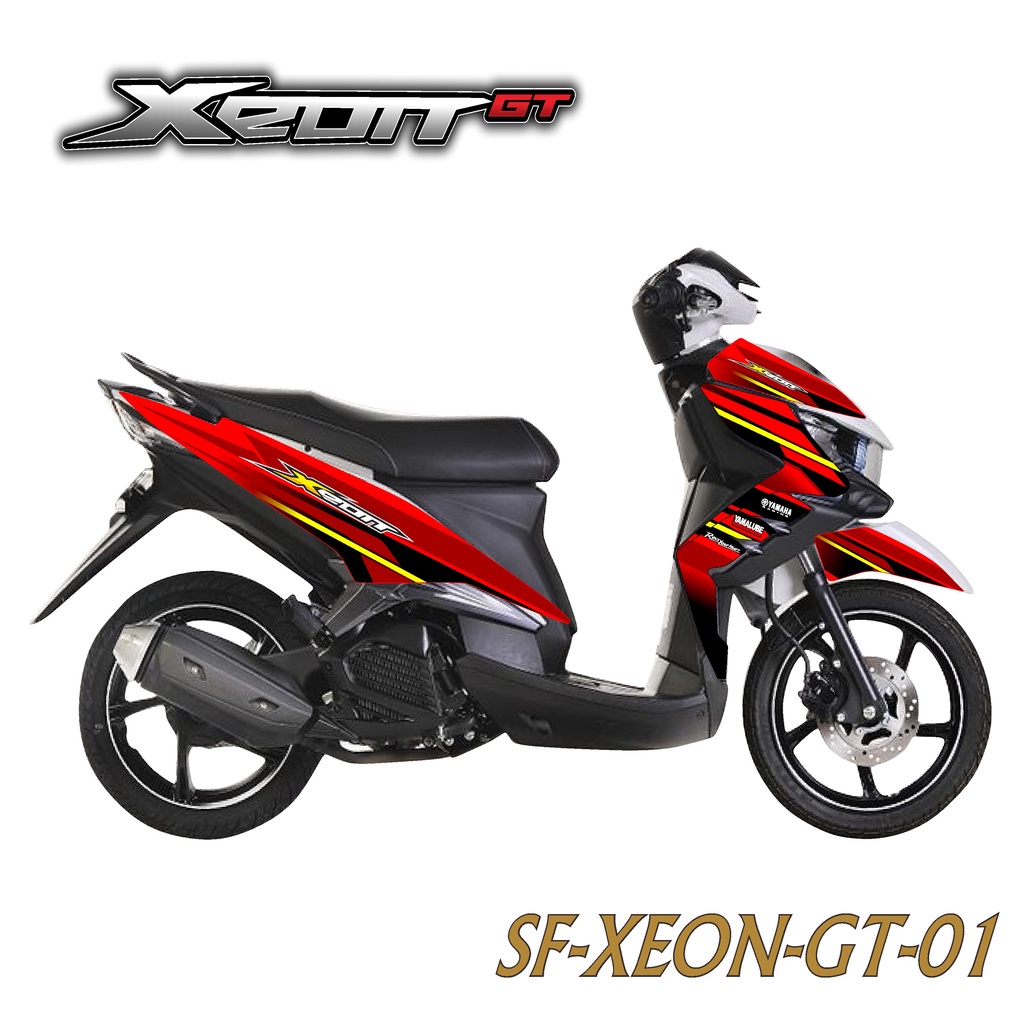 XEON STICKER STRIPING XEON GT - STIKER STRIPING LIST MOTOR YAMAHA XEON GT VARIASI HOLOGRAM AH 01