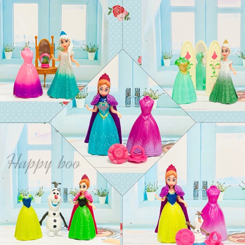 SET BAJU FIGURE FROZEN figur frozen anna elsa