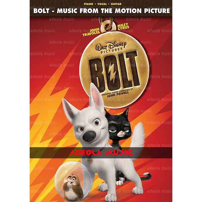 Buku Piano Disney / (PD-44) BOLT / Buku Piano Anak