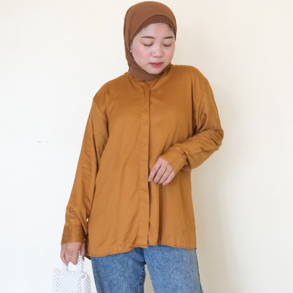 WOW-Maudy Shirt Blouse Wanita Rayon Premium