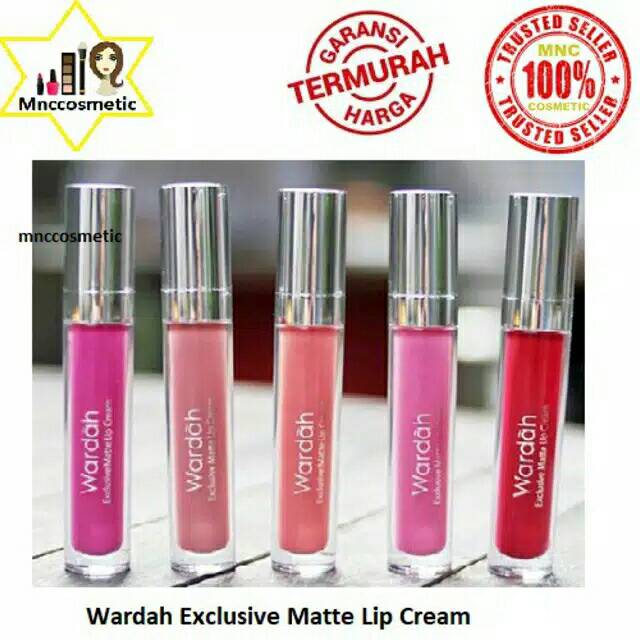 WARDAH EXCLUSIVE MATTE LIP CREAM 4 GR ( 18 VARIAN WARNA )