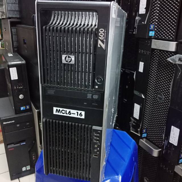 pc server unbk hp z600 tower xeon e5-16gb-1tb-lancard gigaby garansi