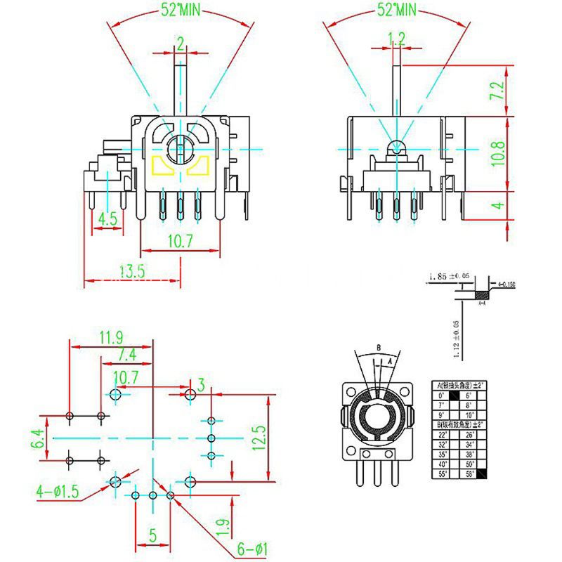 Bt 2Pcs Modul Potentiometer Sensor Joystick Analog 3D Untuk Reparasi Controller Xbox One