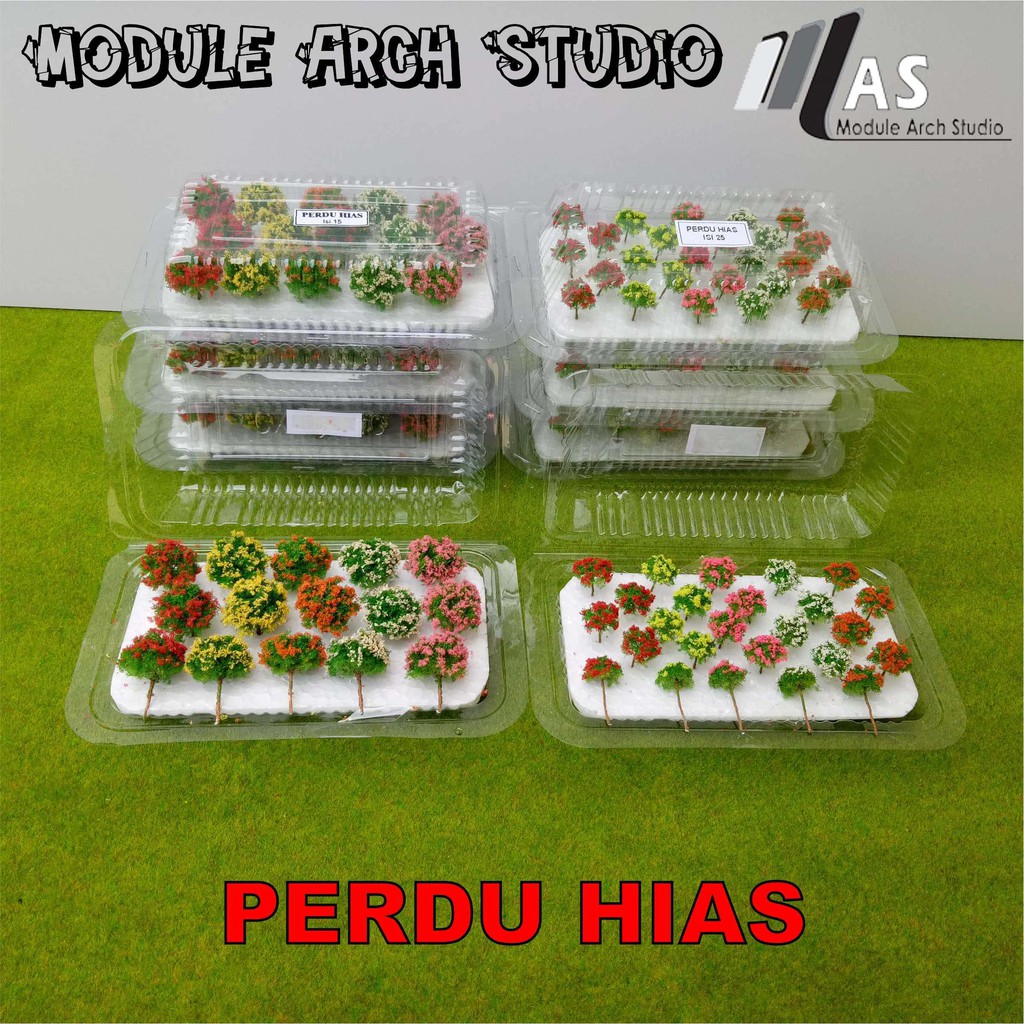 Maket Perdu Hias - Maket Pohon Bunga