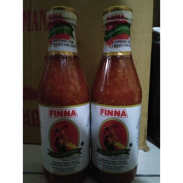 

Finna Saus Sambal For Fried Chicken Dipping (Untuk Ayam Goreng) 340 ml