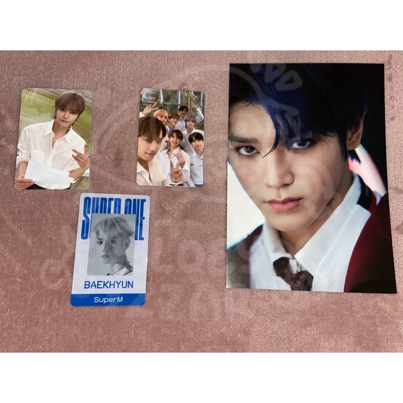[BACA DESKRIPSI] PC Photocard Postcard Taeyong Baekhyun Superm Super One