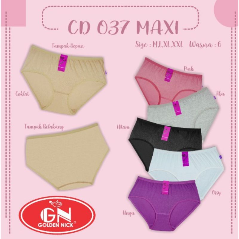 1Lusin CD GOLDEN NICK 037 WANITA / Celana Dalam Wanita Golden nick 037 / Cd Wanita Lusinan Murah / C