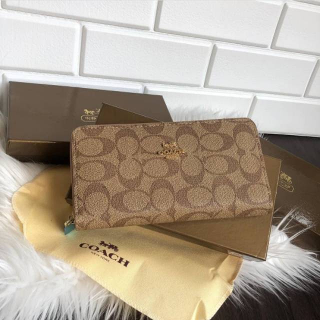 Dompet coach / dompet coach retseleting / dompet coach zippet / dompet coach canvas signatur