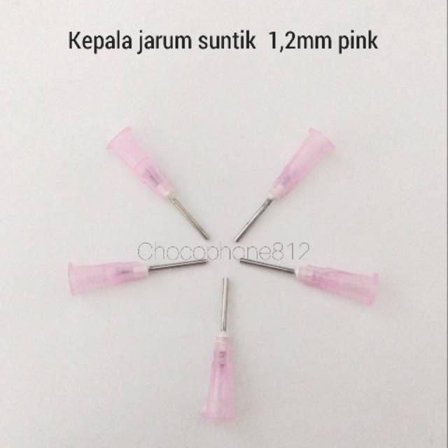

Kepala jarum suntik 1,2mm Pink