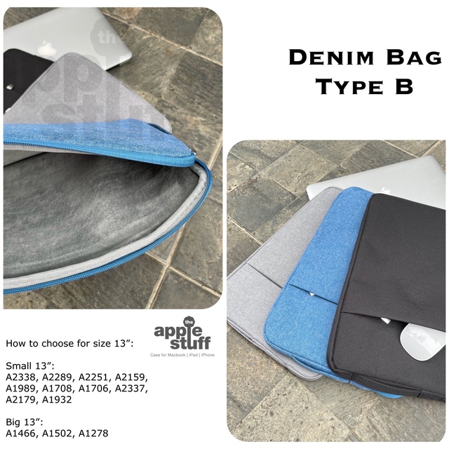 Denim Bag Tas Laptop for MacBook