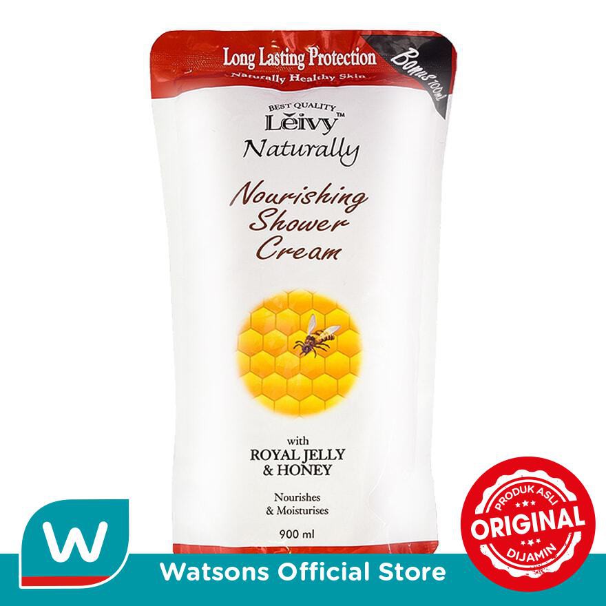 Leivy Shower Cream Royal Jelly Refill 900ml
