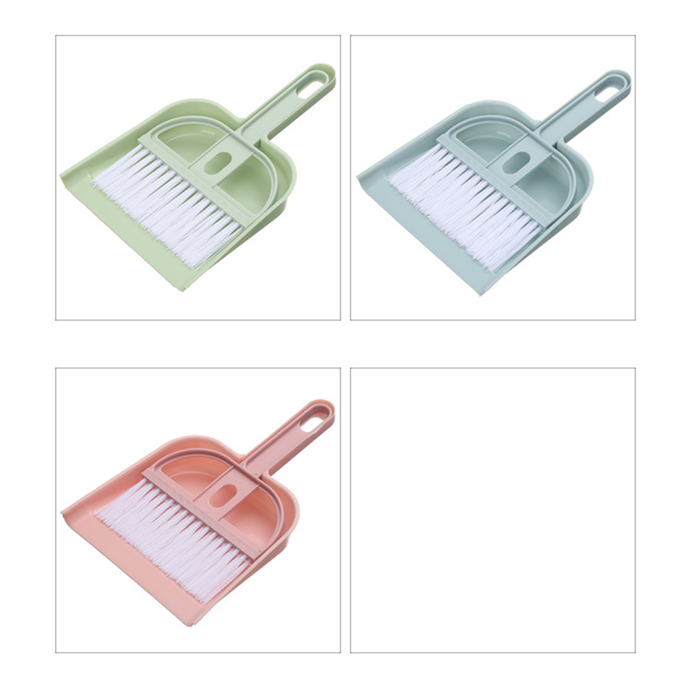 【COD Tangding】Mini Desktop Broom Dustpan Set Car Broom Sweep Bed Hair Garbage Shovel Small Sweeping Broom Keyboard Brush