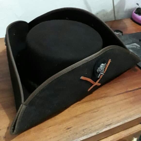 topi bajak laut bahan Wool original import