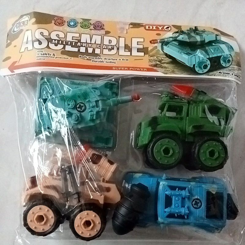 22-0884 Mainan Mobil Tentara Army Ride isi 4pc 15cm 0884