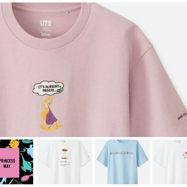 UT-Shirt Wanita Uniqlo x Disney Princess