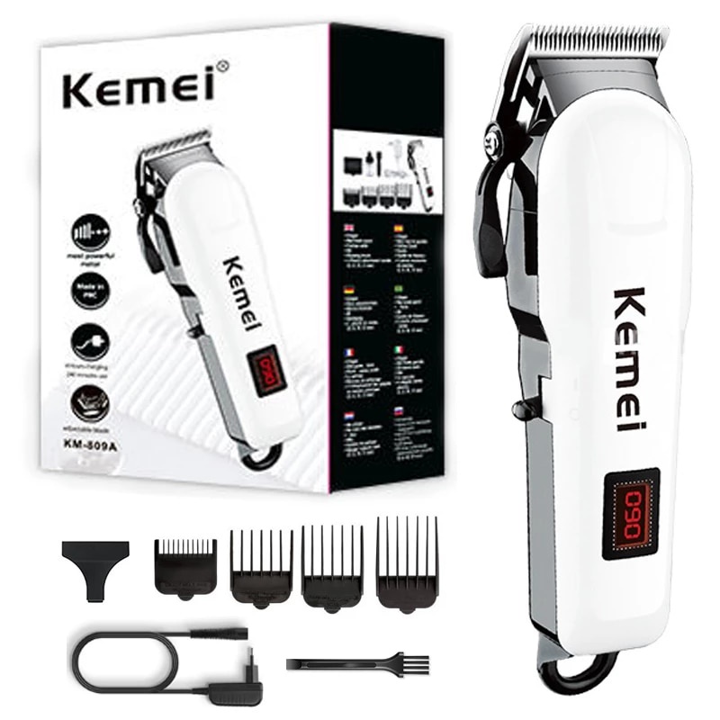 Kemei Alat Cukur Rambut KM-809A Mesin Cukur Cordless Hair Clipper