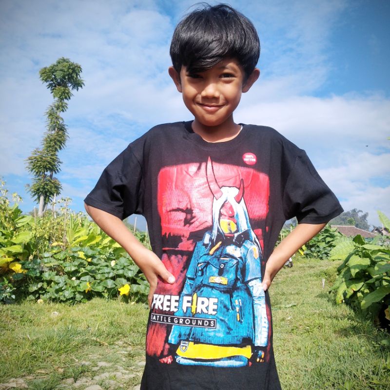 kaos anak FF budi gaming
