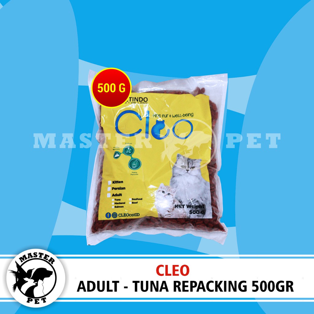 Makanan Kucing Cleo Adult Repacking 500 gram