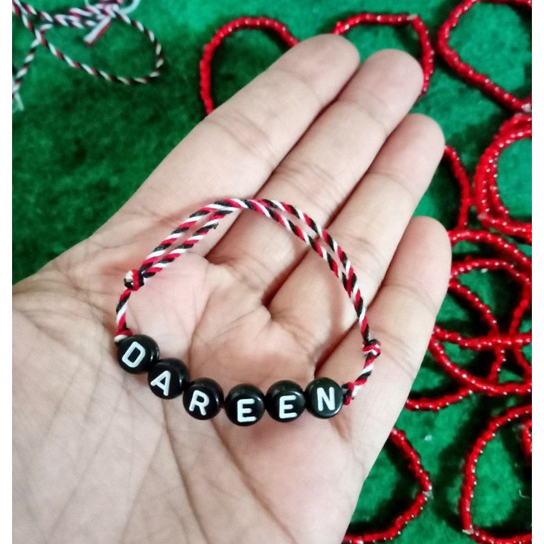 YASAFA GELANG MERJAN merah gelang bayi custom gelang set tali kendit pinggang telon-G.tridatu nama