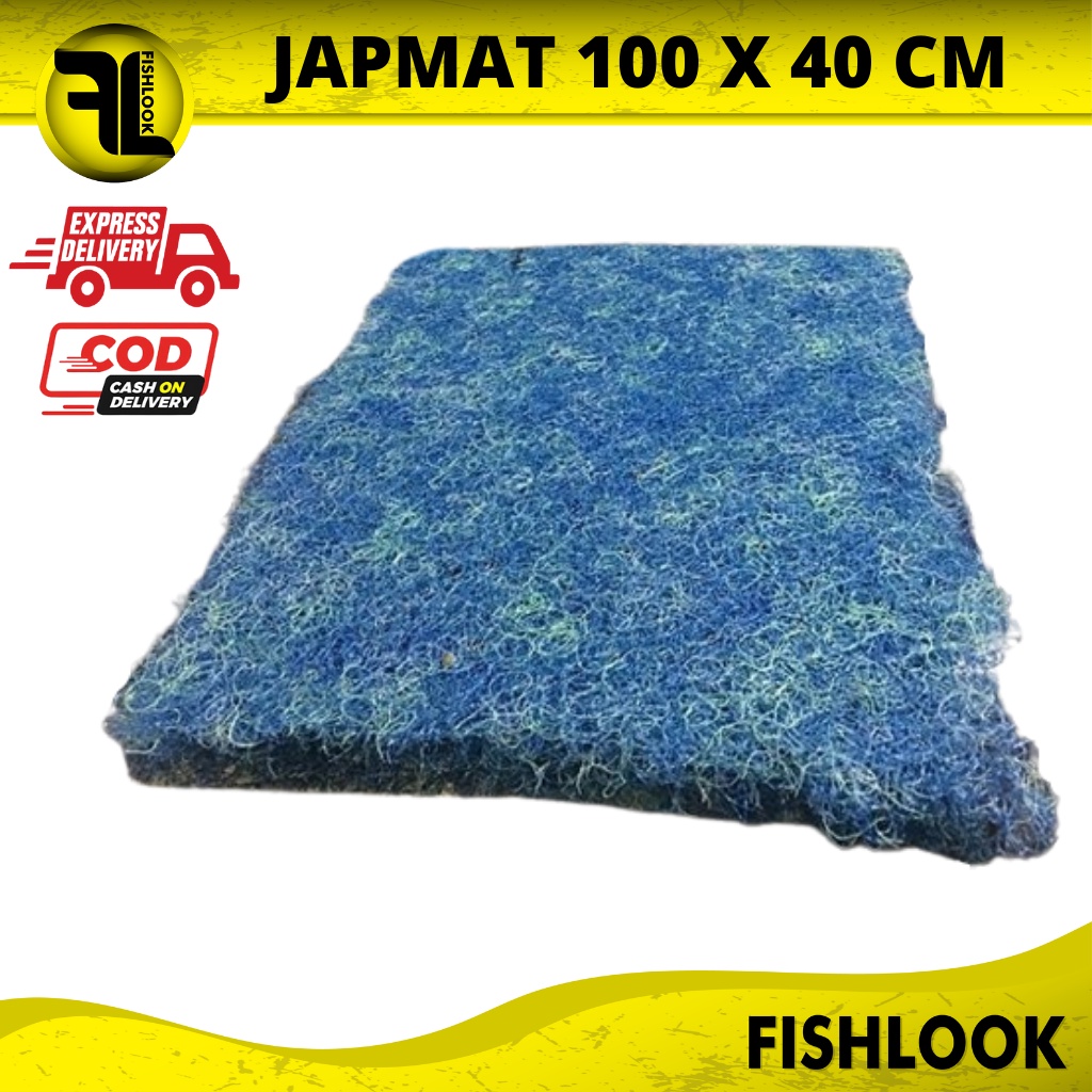 Aquarium kolam ikan hias media filter japmat uk 40 x 100 x 4 cm