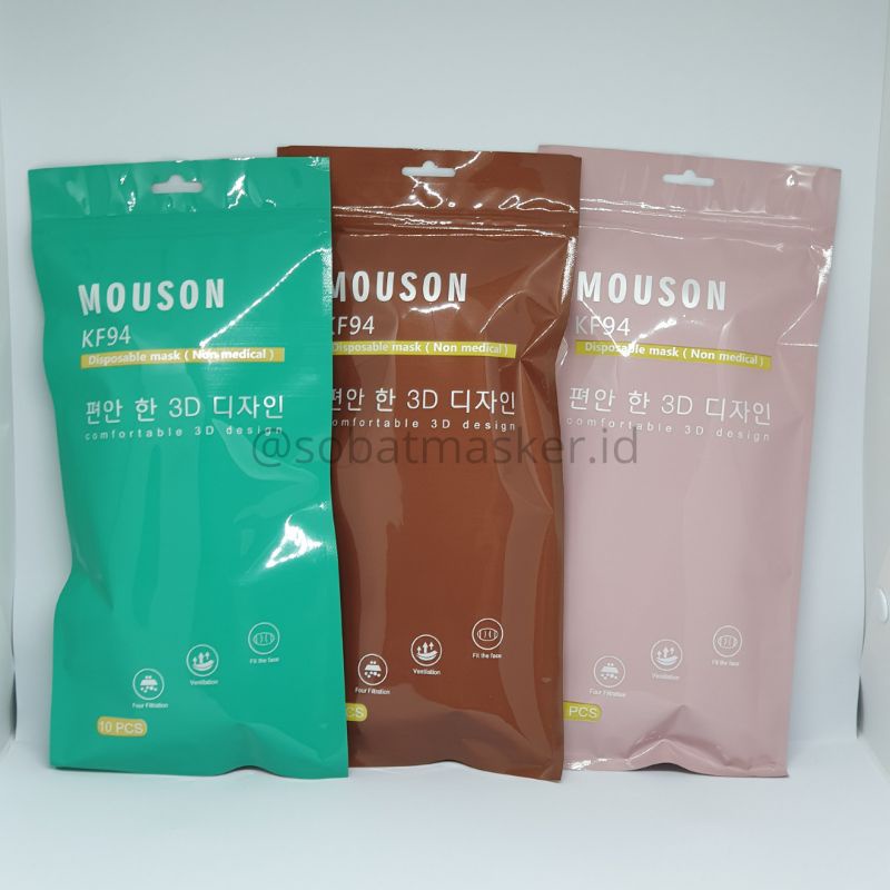 Masker KF94 Mouson Tosca / Salem / Brown