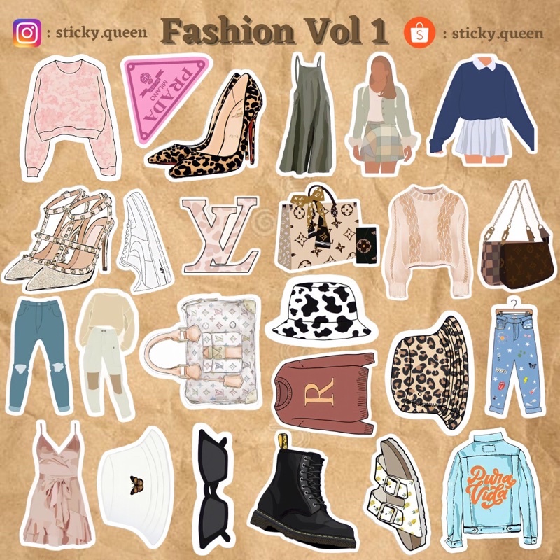 

STICKER TUMBLR FASHION VOL 1