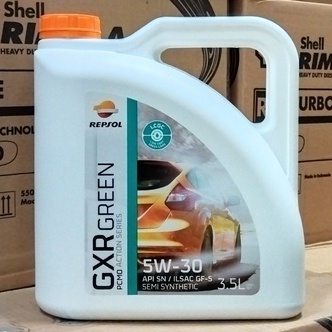 OLI MESIN MOBIL BENSIN LCGC REPSOL GXR GREEN 5W-30 3,5 LITER