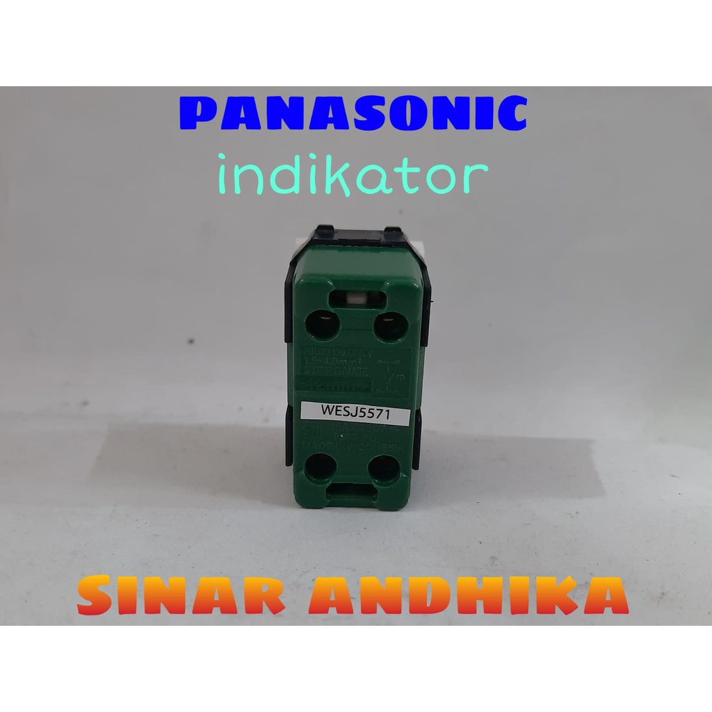 MATA SAKLAR KECIL INDIKATOR PUTIH STYLE E PANASONIC WESJ 5571