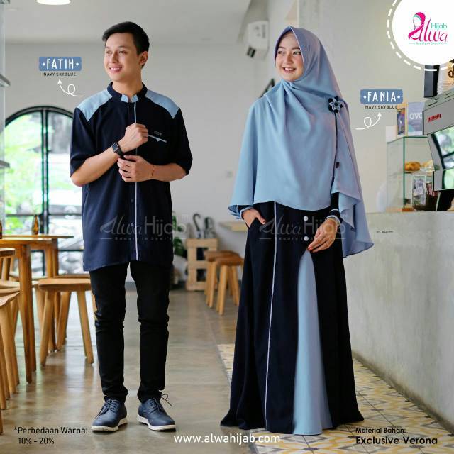 Ready Couple Fatih Fania ORI by Alwa Hijab- Stok terbatas