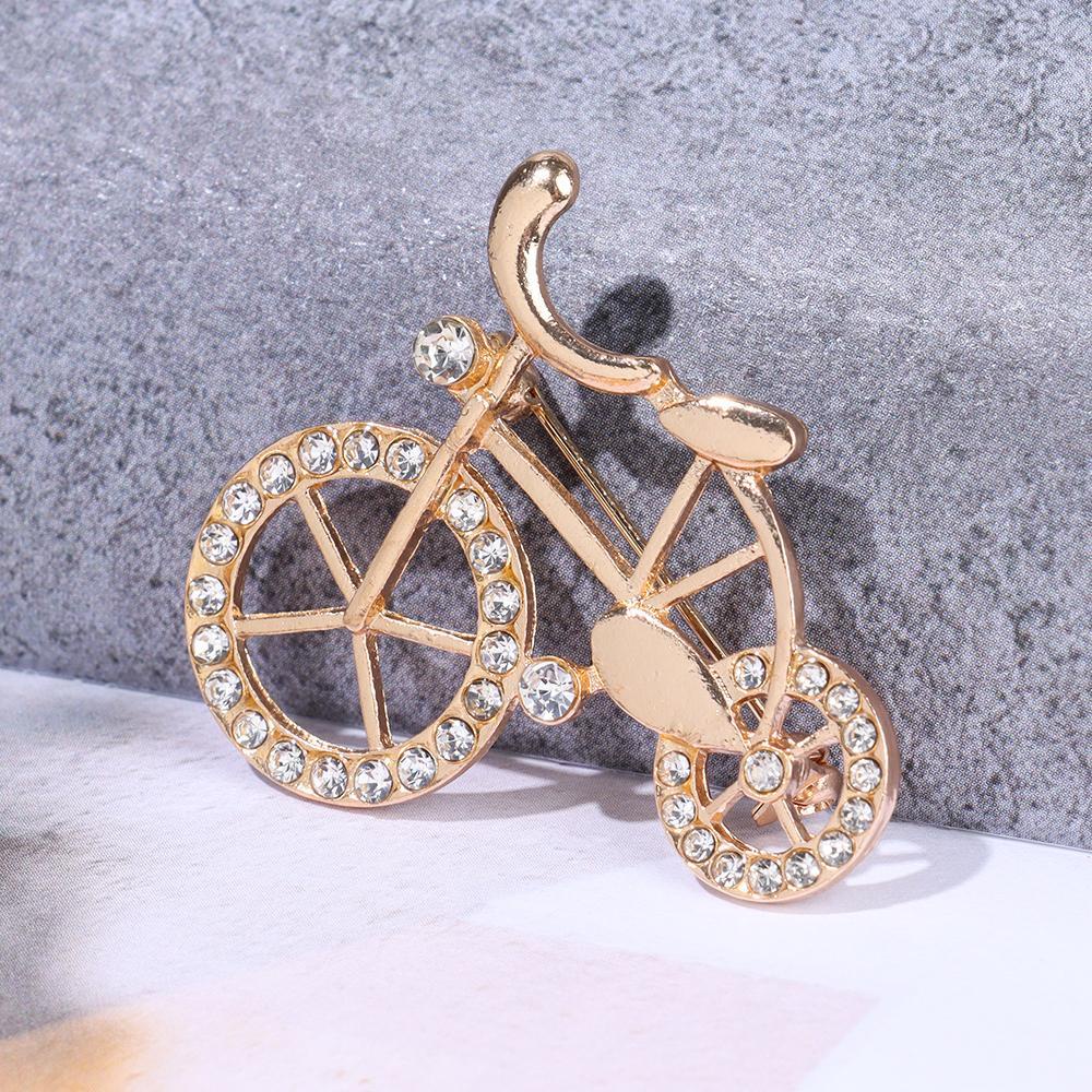 Bros Bentuk Sepeda LILY Pin Perhiasan Hadiah Baru