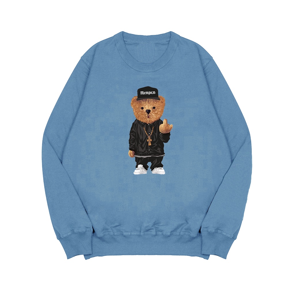 Sweater Crewneck Pria STYLE BEAR Pria Flecee M - XXL