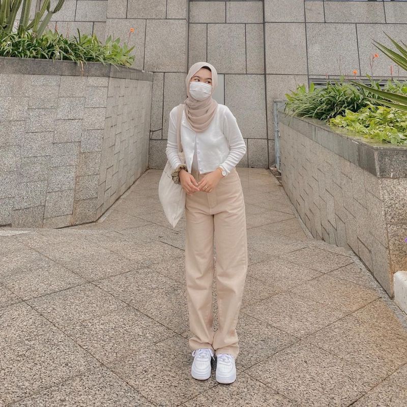 Nara Pants - Celana Kulot Jeans Highwaist Wanita Loose