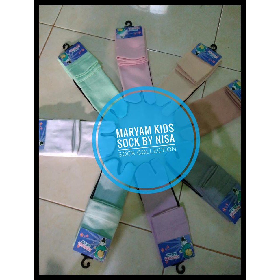 Kaos Kaki Anak Polos Tapak Hitam