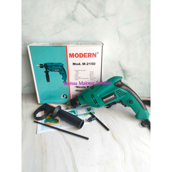 MODERN M 2150 13 MM Bor Listrik Tangan Tembok Beton Impact Drill 13mm M2150